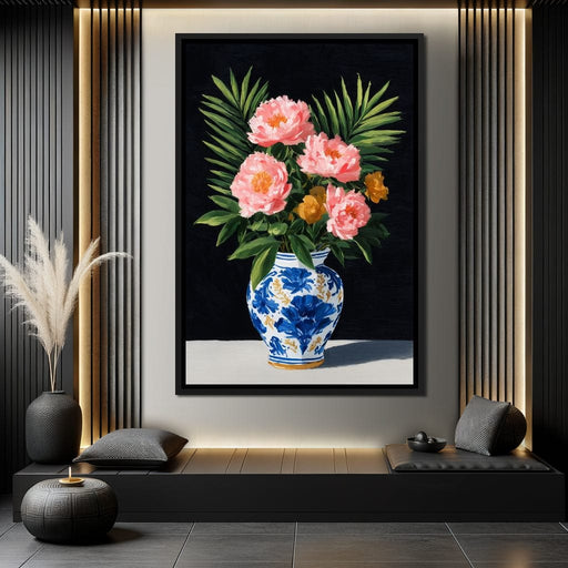 Blossoms In Porcelain Bliss Canvas Print