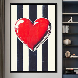 Heartbeat Elegance - NicheCanvas