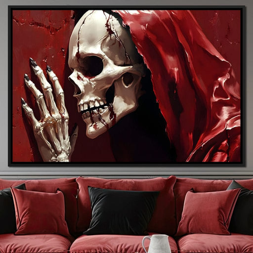 Skeletons Shroud of Silence Canvas Print