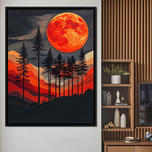 Blood Moon Forest - Johanjjf Canvas Print