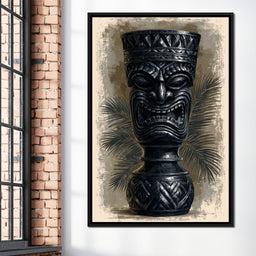 Ancient Totem Of The Island Spirit - NicheCanvas