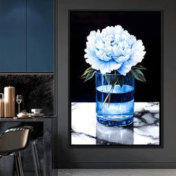 Floral Elegance in Reflection - NicheCanvas