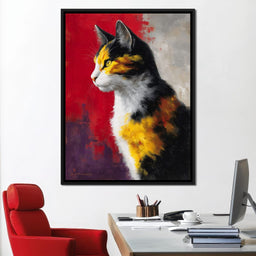 Golden Calico Cat Profile - NicheCanvas