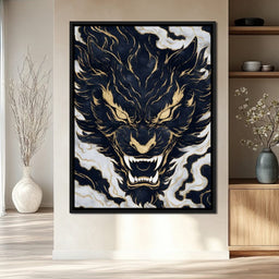 Golden Tempest Tiger Roar - NicheCanvas