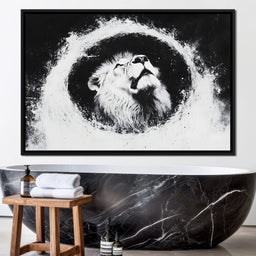 Lion's Majestic Ascent - NicheCanvas