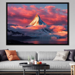 Snow Throne at Sunrise - TooplesArt - NicheCanvas