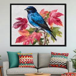 Bluebird Autumn Elegance - NicheCanvas