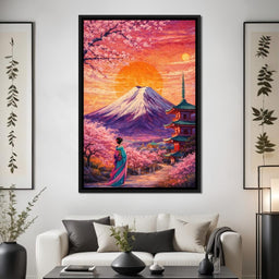 Sakura Sun Ascension - TooplesArt - NicheCanvas