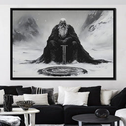 Ancient Nordic Vigilance - NicheCanvas