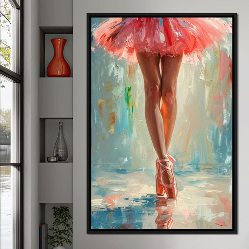 Elegant Dancers in Graceful Motion Canvas Print
