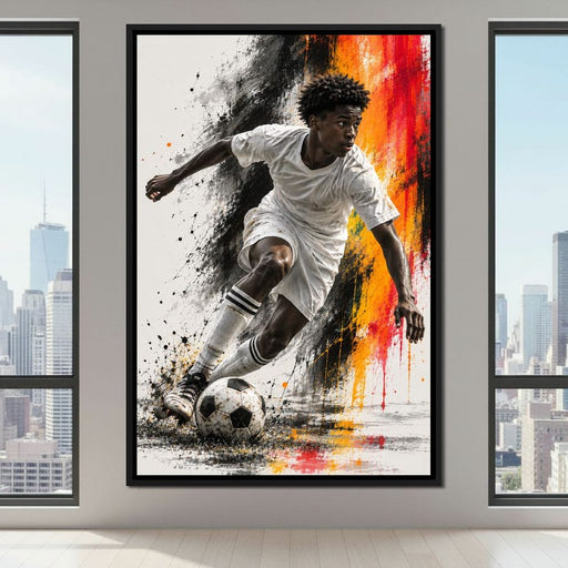 Where Ambition Meets the Pitch 2 Canvas Print