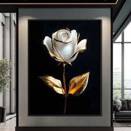 Golden Elegance Blossom - NicheCanvas