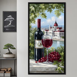Wine Reverie by the Danube - NicheCanvas