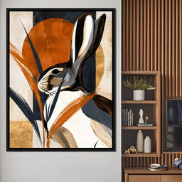 Solitary Hare Before The Setting Sun - NicheCanvas