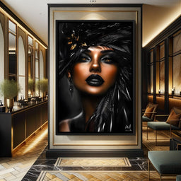 Golden Elegance in Shadows - NicheCanvas