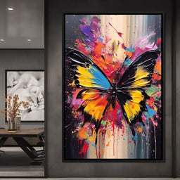 Technicolor Lepidoptera - NicheCanvas