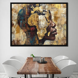 Golden Silhouette Reverie - Sakeem Gibbs - NicheCanvas