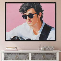 Retro Guitarist Cool Charisma - NicheCanvas