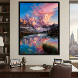 Radiant Peaks Mirror Lake Dawn - NicheCanvas