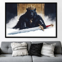 Sovereign Panther Knight - NicheCanvas