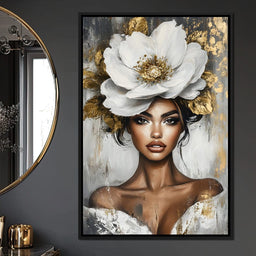 Golden Petals Elegance Enigma - NicheCanvas