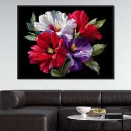 Velvet Peony Trio Bouquet - NicheCanvas