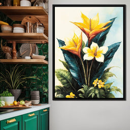 Tropical Petal Symphony - NicheCanvas