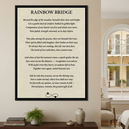Rainbow Bridge Poem - NicheCanvas