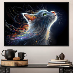 Whiskers of Celestial Flame - NicheCanvas