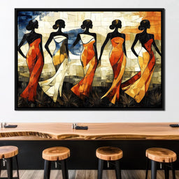 Graceful Dance of Silhouettes - NicheCanvas