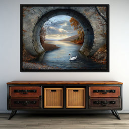 Swan's Passage - TooplesArt - NicheCanvas