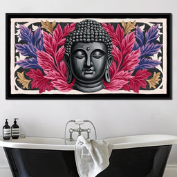 Tranquil Buddha Floral Reverie - NicheCanvas
