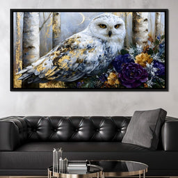 Silent Watcher Among Golden Birch - NicheCanvas