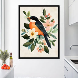 Radiant Songbird Elegance - NicheCanvas