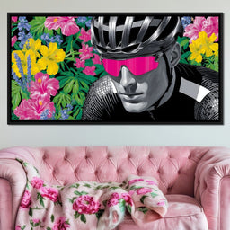 Floral Cyclist Momentum Ride - NicheCanvas