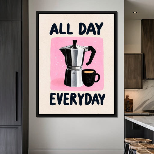 All Day Coffee Ritual Canvas Print