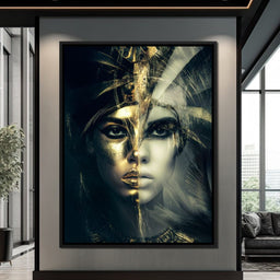 Golden Pharaoh Dual Face Elegy - NicheCanvas