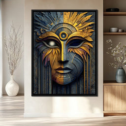 Golden Dawn Masked Fusion - NicheCanvas