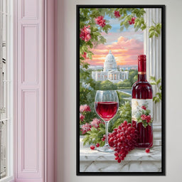 Capitol Tranquility & A Cup of Wine - NicheCanvas