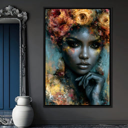 Gilded Petals Of Royal Grace - NicheCanvas