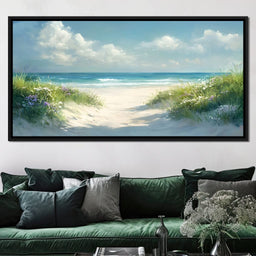 Seaside Tranquility Pathway - NicheCanvas