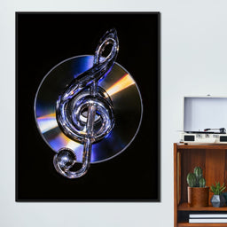 Chrome Rhythms On A Spinning Disc - NicheCanvas