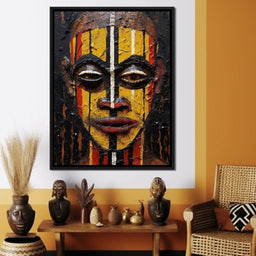 Tribal Mask 09 - Sakeem Gibbs - NicheCanvas