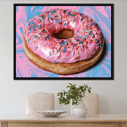Pink Donut - NicheCanvas