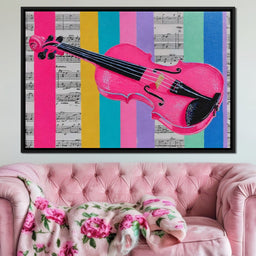 Vibrant Melodies Violon Unleashed - NicheCanvas