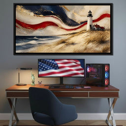 Coastal Beacon Of Freedom - NicheCanvas