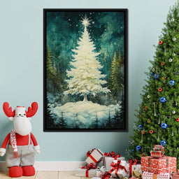 Enchanted Christmas Tree Radiance - NicheCanvas