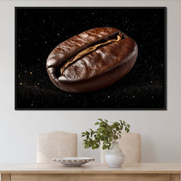 Cosmic Coffee Bean Orbit - NicheCanvas