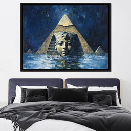 Pharaoh's Timeless Reflection - NicheCanvas