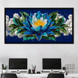 Starfield Lotus Radiance - NicheCanvas